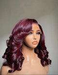 14-inch Raw Donor Bounce Wig – Burgundy